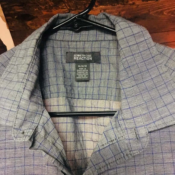Kenneth Cole reaction men’s med short sleeve button down - Picture 2 of 2